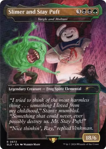 Slimer and Stay Puft - Yargle and Multani (872), Secret Lair Drop Series — Magic card price