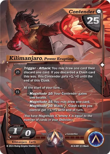 Kilimanjaro, Power Erupting (AC4-001), Genesis Returns — Alpha Clash card price