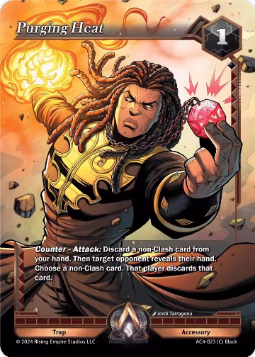 Purging Heat (AC4-023), Genesis Returns — Alpha Clash card price