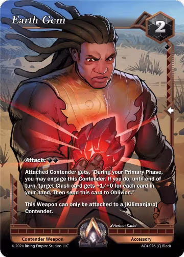 Earth Gem (AC4-026), Genesis Returns — Alpha Clash card price