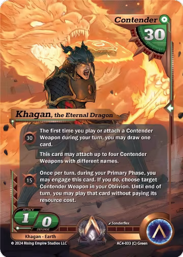 Khagan, the Eternal Dragon (AC4-033), Genesis Returns — Alpha Clash card price