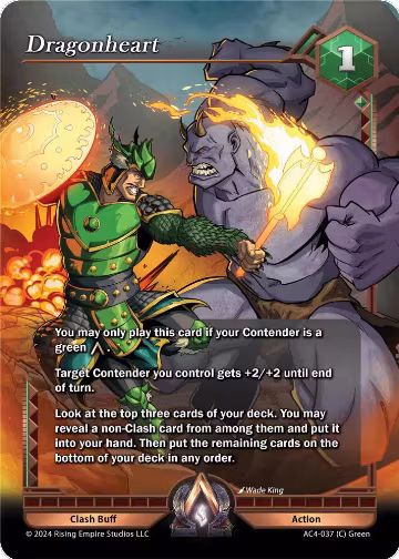 Dragonheart (AC4-037), Genesis Returns — Alpha Clash card price