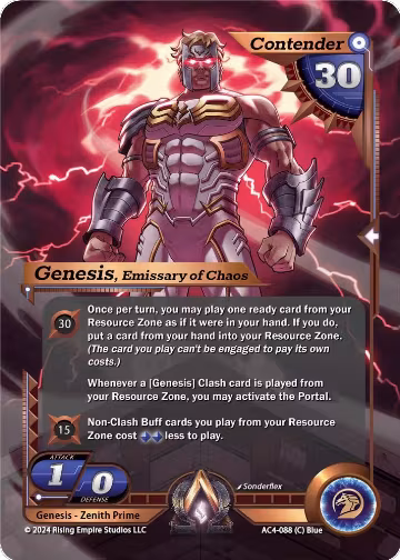 Genesis, Emissary of Chaos (AC4-088), Genesis Returns — Alpha Clash card price