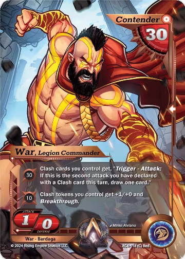 War, Legion Commander (AC4-118), Genesis Returns — Alpha Clash card price