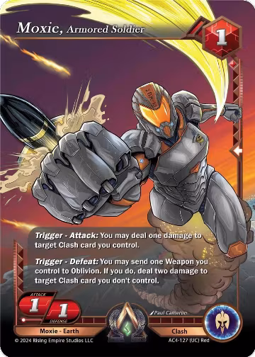 Moxie, Armored Soldier (AC4-127), Genesis Returns — Alpha Clash card price
