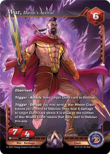 War, Havoc's Arrival (AC4-132), Genesis Returns — Alpha Clash card price