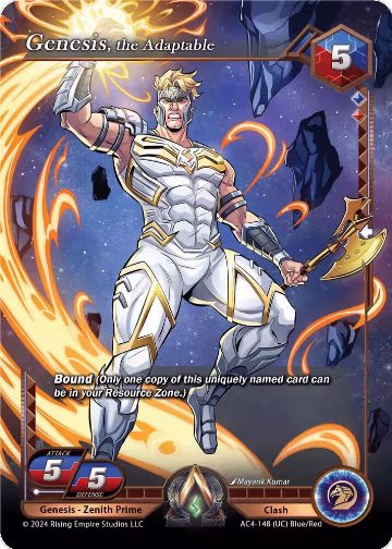 Genesis, the Adaptable (AC4-148), Genesis Returns — Alpha Clash card price