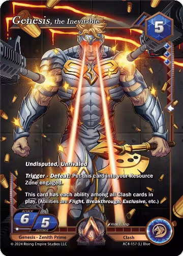 Genesis, the Inevitable (AC4-157), Genesis Returns — Alpha Clash card price