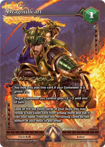 Dragonheart (Iconic Rare) (AC4-159), Genesis Returns — Alpha Clash card price