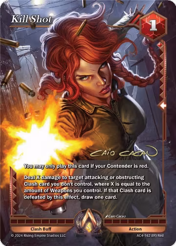 Kill Shot (Iconic Rare) (AC4-162), Genesis Returns — Alpha Clash card price