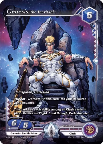 Genesis, the Inevitable (Alpha Rare) (AC4-163), Genesis Returns — Alpha Clash card price