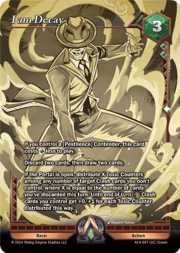 I am Decay (Gold) (AC4-057), Genesis Returns — Alpha Clash card price