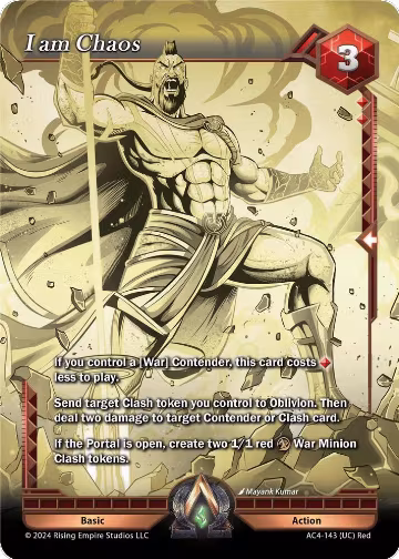 I am Chaos (Gold) (AC4-143), Genesis Returns — Alpha Clash card price