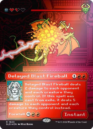 Delayed Blast Fireball (Rainbow Foil) (1824), Secret Lair Drop Series — Magic card price