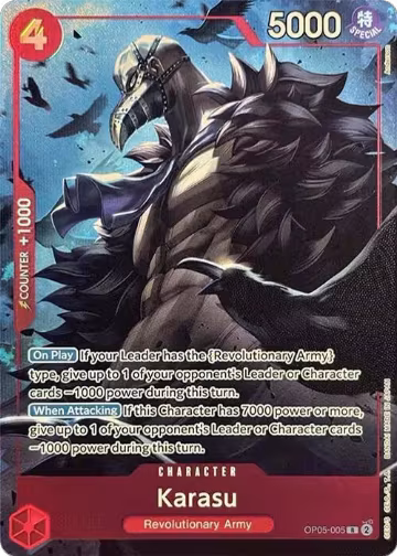 Karasu (Premium Card Collection -Best Selection Vol. 2-) (OP05-005), One Piece Promotion Cards — One Piece card price