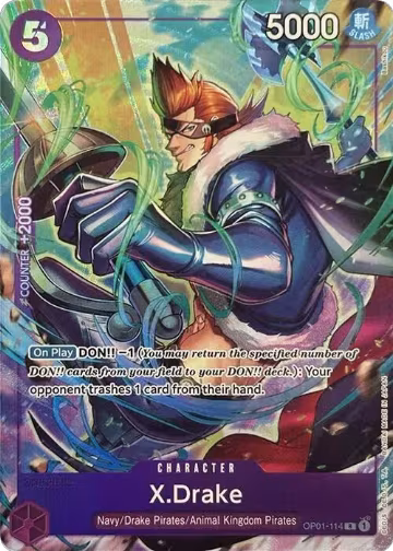X.Drake (Premium Card Collection -Best Selection Vol. 2-) (OP01-114), One Piece Promotion Cards — One Piece card price