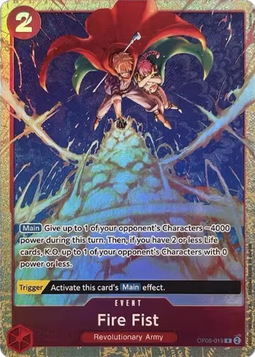 Fire Fist (Premium Card Collection -Best Selection Vol. 2-) (OP05-019), One Piece Promotion Cards — One Piece card price