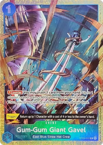 Gum-Gum Giant Gavel (Premium Card Collection -Best Selection Vol. 2-) (OP03-055), One Piece Promotion Cards — One Piece card price