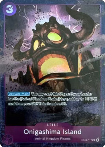 Onigashima Island (Premium Card Collection -Best Selection Vol. 2-) (ST04-017), One Piece Promotion Cards — One Piece card price