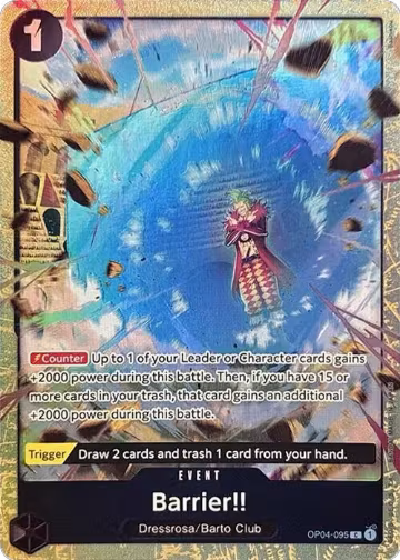 Barrier!! (Premium Card Collection -Best Selection Vol. 2-) (OP04-095), One Piece Promotion Cards — One Piece card price