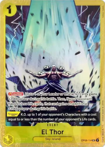 El Thor (Premium Card Collection -Best Selection Vol. 2-) (OP05-114), One Piece Promotion Cards — One Piece card price
