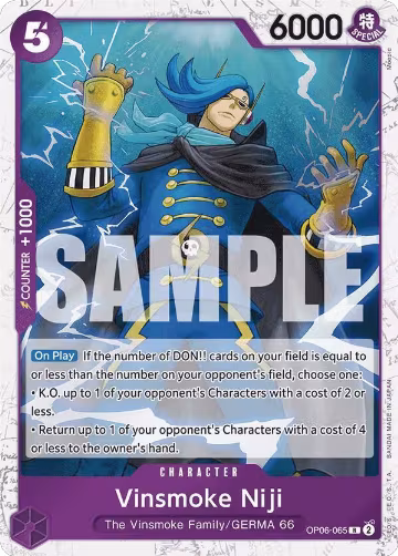 Vinsmoke Niji (OP06-065) (Jolly Roger Foil) (OP06-065), Premium Booster -The Best- — One Piece card price