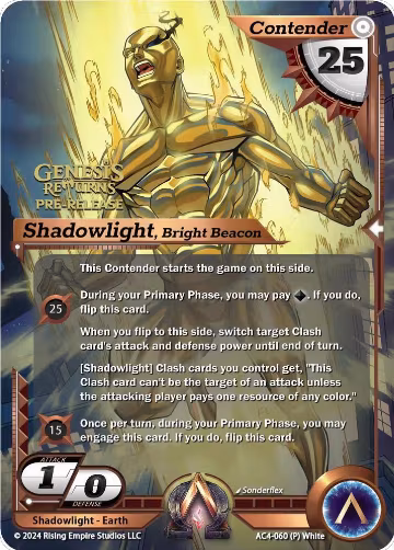 Shadowlight, Bright Beacon (Pre-Release) (AC4-060), Genesis Returns — Alpha Clash card price