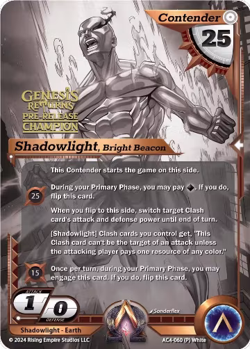 Shadowlight, Bright Beacon (Pre-Release Champion) (AC4-060), Genesis Returns — Alpha Clash card price