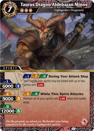 Taurus Dragon Aldebaran Minos (BSS06-002), Generational Link — Battle Spirits card price