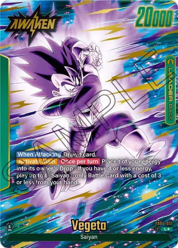 Vegeta - FB04-051 (Alternate Art) (FB04-051) — card price