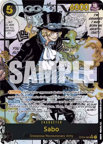 Sabo (OP04-083) (Manga) (OP04-083), Premium Booster -The Best- — One Piece card price