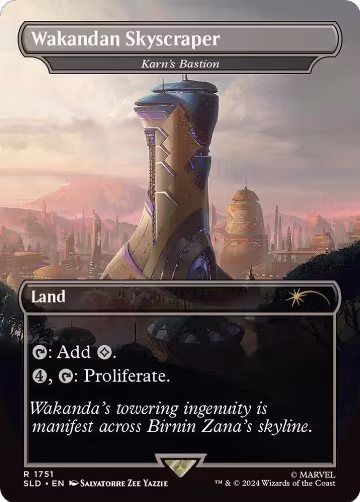 Wakandan Skyscraper - Karn's Bastion (1751), Secret Lair Drop Series — Magic card price