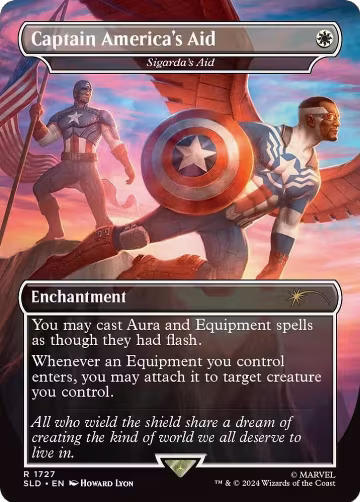 Captain America's Aid - Sigarda's Aid (1727), Secret Lair Drop Series — Magic card price