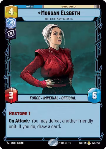 Morgan Elsbeth - Keeper of Many Secrets (035/257), Twilight of the Republic — Star Wars card price