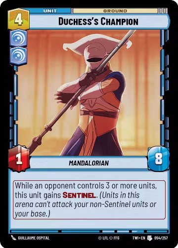 Duchess's Champion (054/257), Twilight of the Republic — Star Wars card price