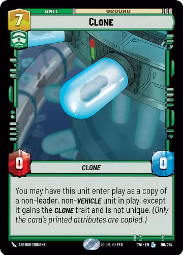 Clone (116/257), Twilight of the Republic — Star Wars card price