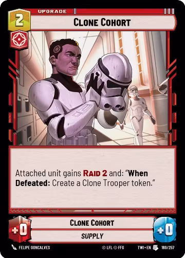 Clone Cohort (169/257), Twilight of the Republic — Star Wars card price