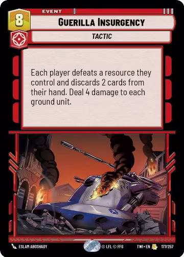 Guerilla Insurgency (177/257), Twilight of the Republic — Star Wars card price