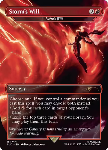 Storm's Will - Jeska's Will (Rainbow Foil) (1744), Secret Lair Drop Series — Magic card price