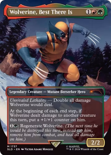 Wolverine, Best There Is (Rainbow Foil) (1737), Secret Lair Drop Series — Magic card price