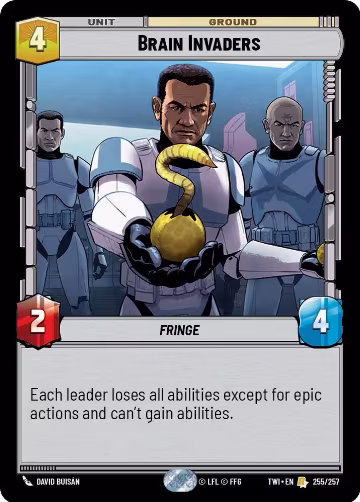 Brain Invaders (255/257), Twilight of the Republic — Star Wars card price