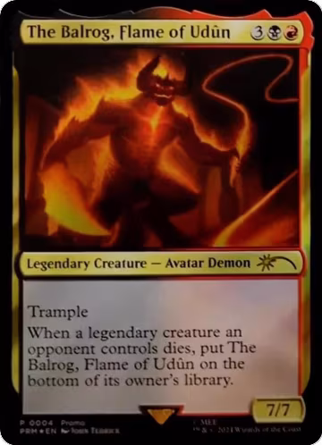 The Balrog, Flame of Udun (4), Unique and Miscellaneous Promos — Magic card price