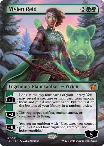 Vivien Reid (Borderless) (361), Foundations — Magic card price