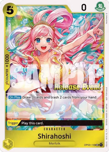 Shirahoshi (ST15 - ST20 Release Event Winner Pack) (OP03-116), One Piece Promotion Cards — One Piece card price