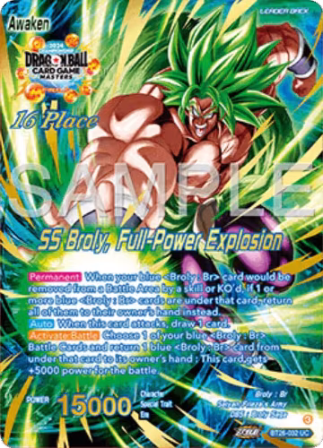 Broly // SS Broly, Full-Power Explosion (Top 16) (BT26-032), Tournament Promotion Cards — DB Super card price