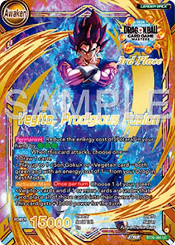 Son Goku & Vegeta // Vegito, Prodigious Fusion (3rd Place) (BT26-060), Tournament Promotion Cards — DB Super card price