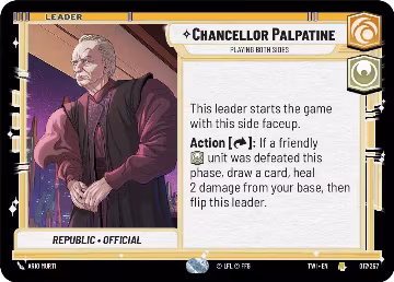 Chancellor Palpatine - Playing Both Sides (017/257), Twilight of the Republic — Star Wars card price