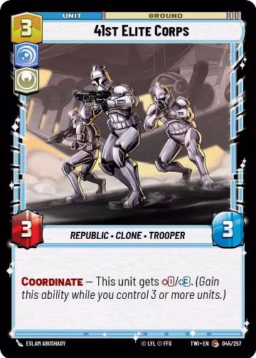 41st Elite Corps (045/257), Twilight of the Republic — Star Wars card price