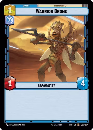 Warrior Drone (057/257), Twilight of the Republic — Star Wars card price
