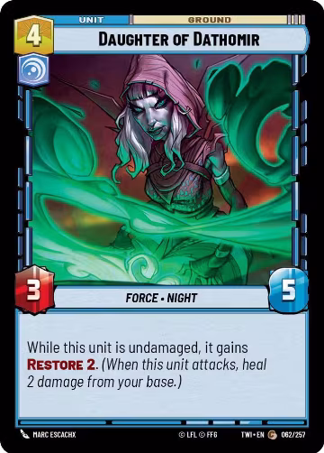 Daughter of Dathomir (062/257), Twilight of the Republic — Star Wars card price